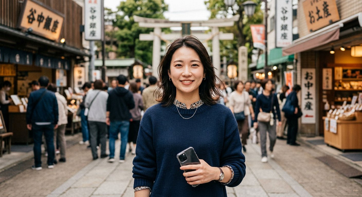 街頭でスマートフォンを使う様子(イメージ)